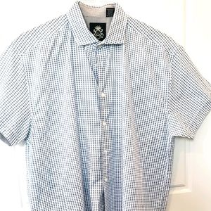 Mens button down shirt sleeve shirt